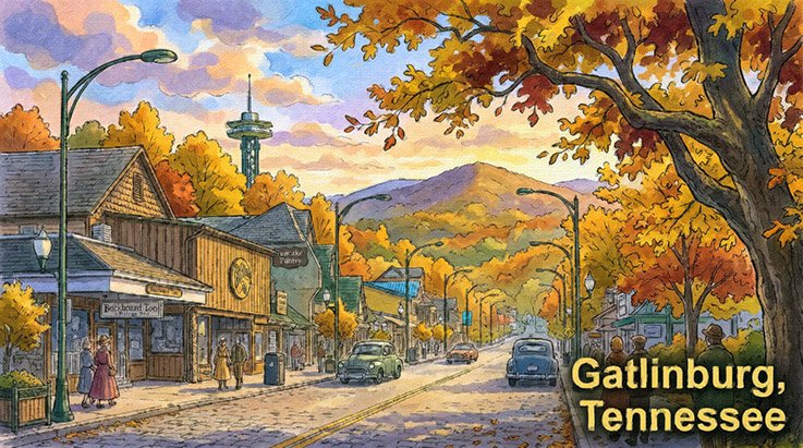Downtown Gatlinburg, TN